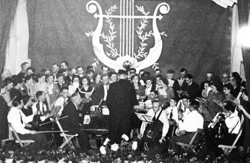 Das erste Konzert 1950 mit dem Sängerbund Schwieberdingen