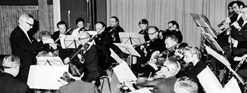 Konzert am 12.12.1965 im Gemeinschaftsraum der Schule am Berg.