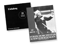 Programmhefte zu den Konzerten 1975 und 1980